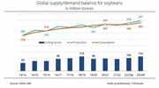 Global soyabean production forecast to reach record levels in 2023/24