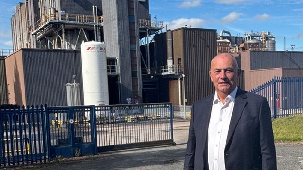 Clean Food Group (CFG) managing director Bill Thurston at the Liverpool facility. Image source: CFG
