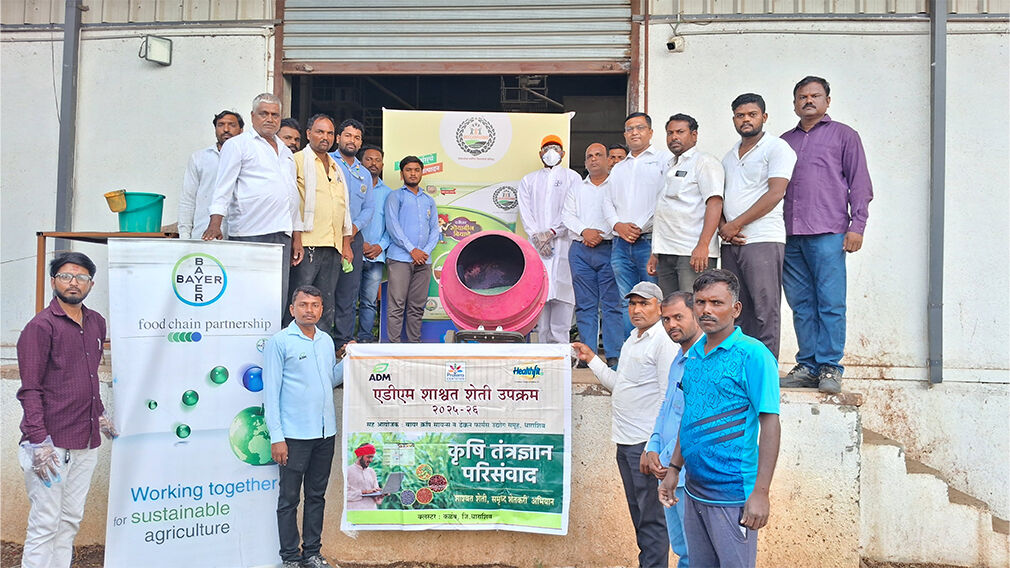 ADM and Bayer have extended their programme supporting Indian farmers in Maharashtra state. Image source: ADM